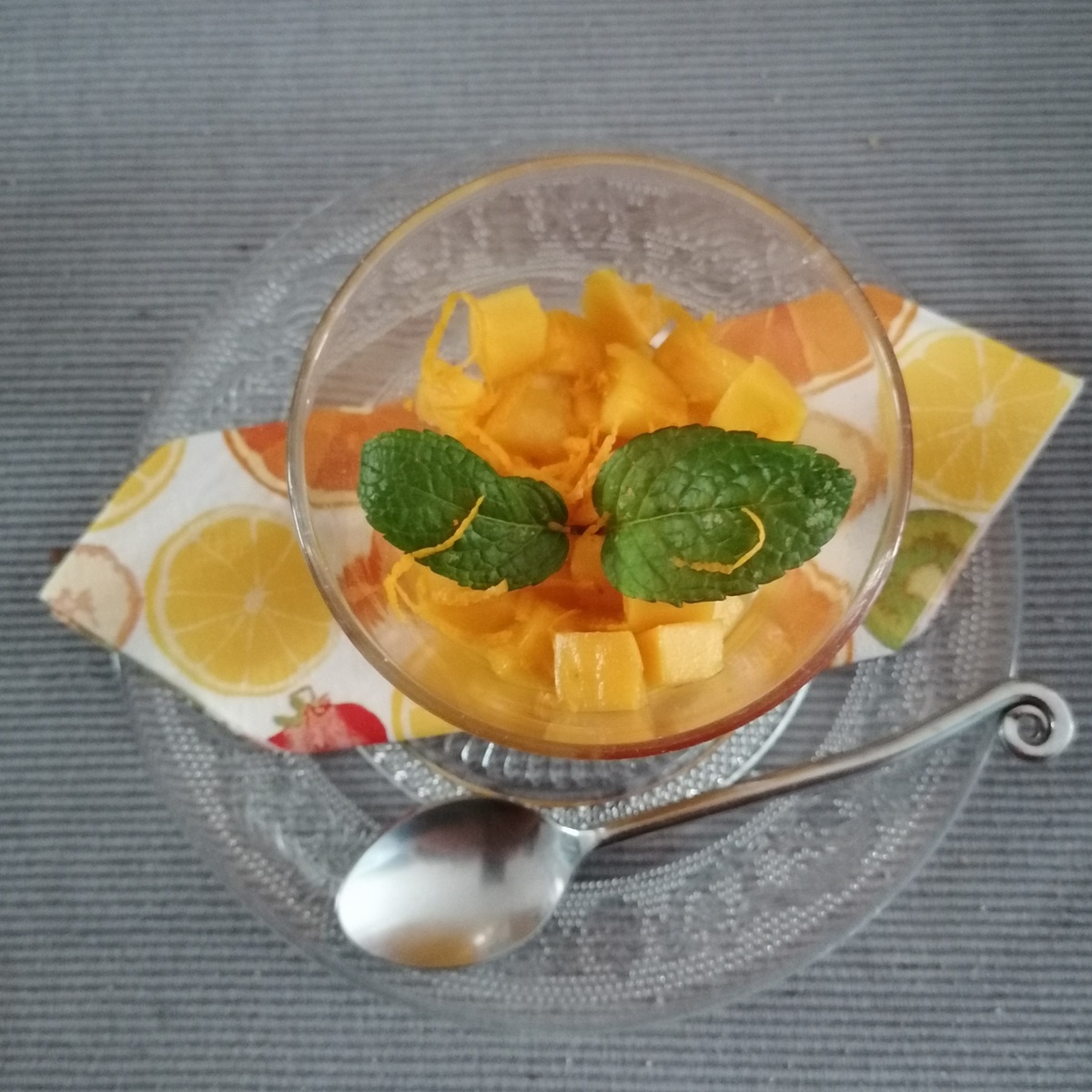 Lire la suite à propos de l’article Tartare de mangue à l’orange