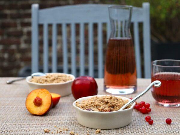 Crumble aux fruits d'été allégé au sucre de coco !