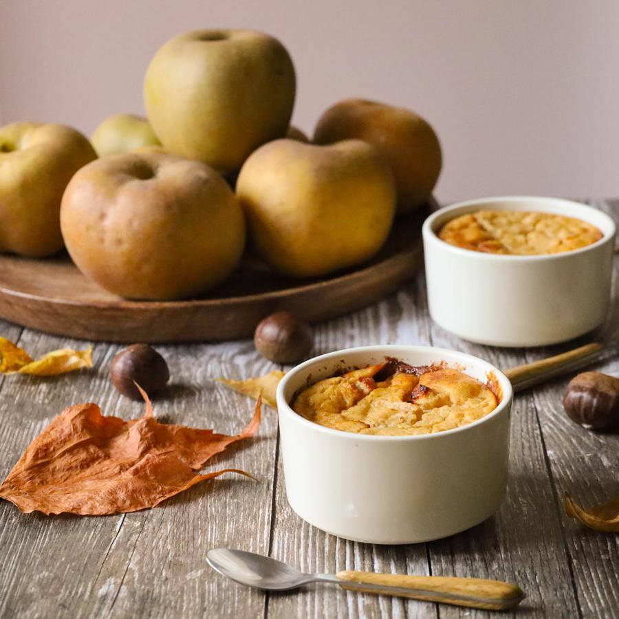 Lire la suite à propos de l’article Pudding de pain aux pommes et au rhum