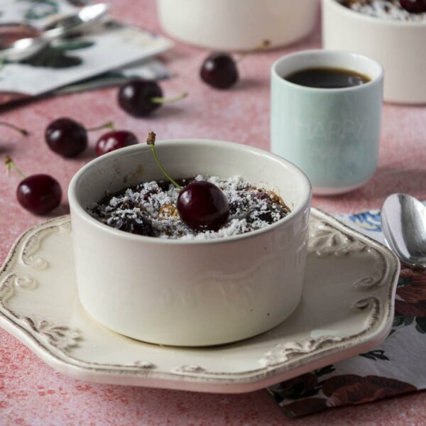 Clafoutis aux cerises et lait de coco