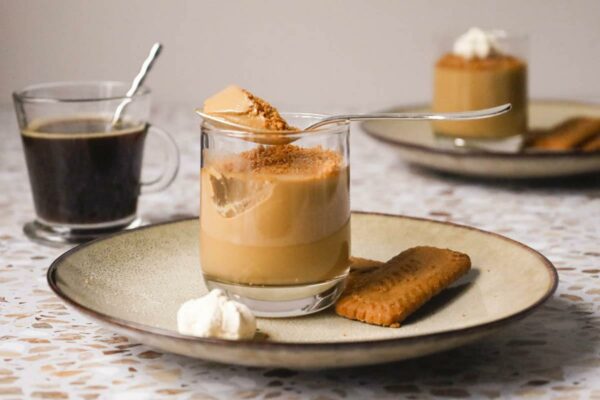 Ma panna cotta à la chicorée et aux spéculoos