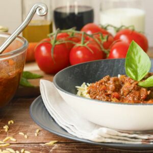 Orzo à la bolognaise