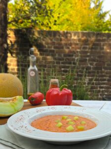 Gaspacho de melon pimenté