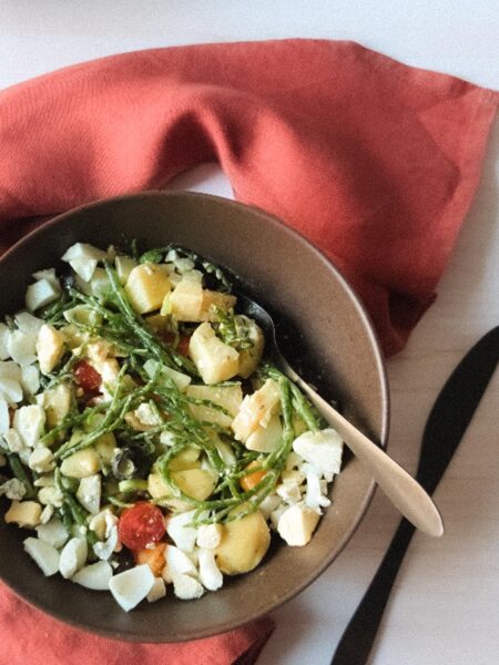 Salade de pommes de terre aux salicornes
